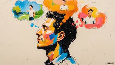 Person creating vivid imaginal scenes in their mind, demonstrating how to use imagination as a tool for manifestation